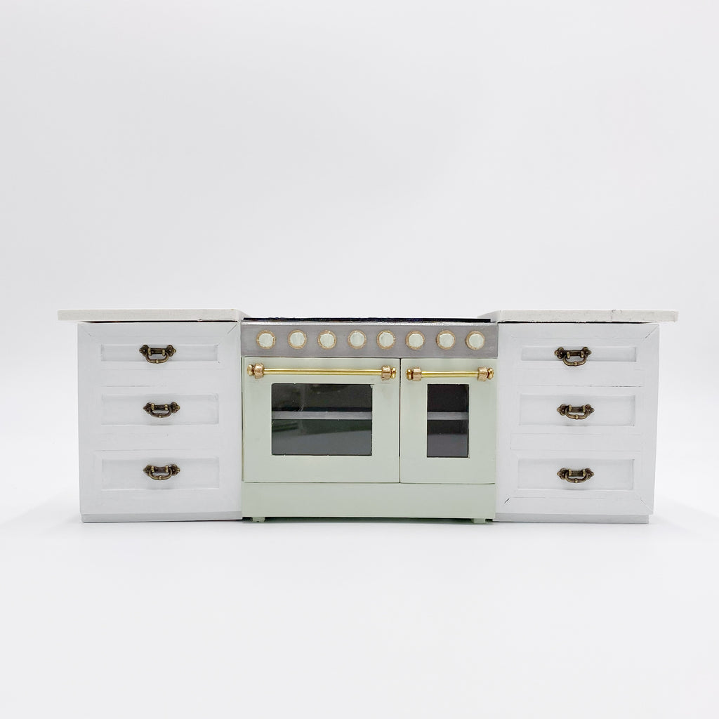 Custom 4'' Dollhouse Range Oven - 1:12 scale by Life In A Dollhouse - Life In A Dollhouse