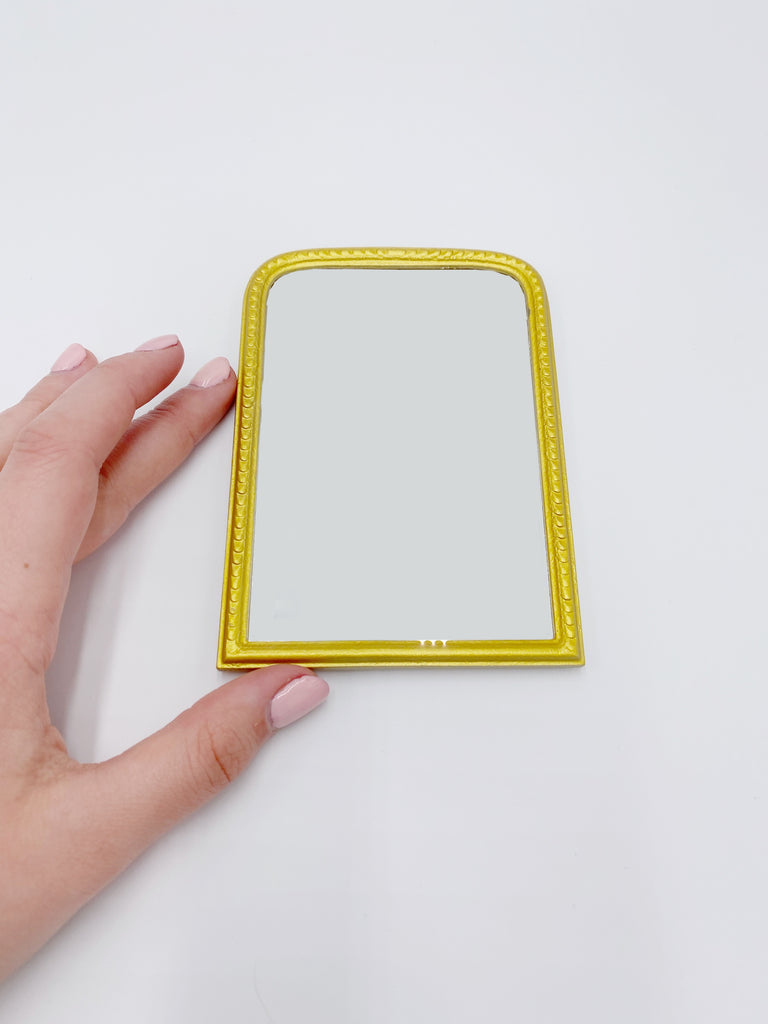 Large Gold Mirror For Dollhouse - Life In A Dollhouse