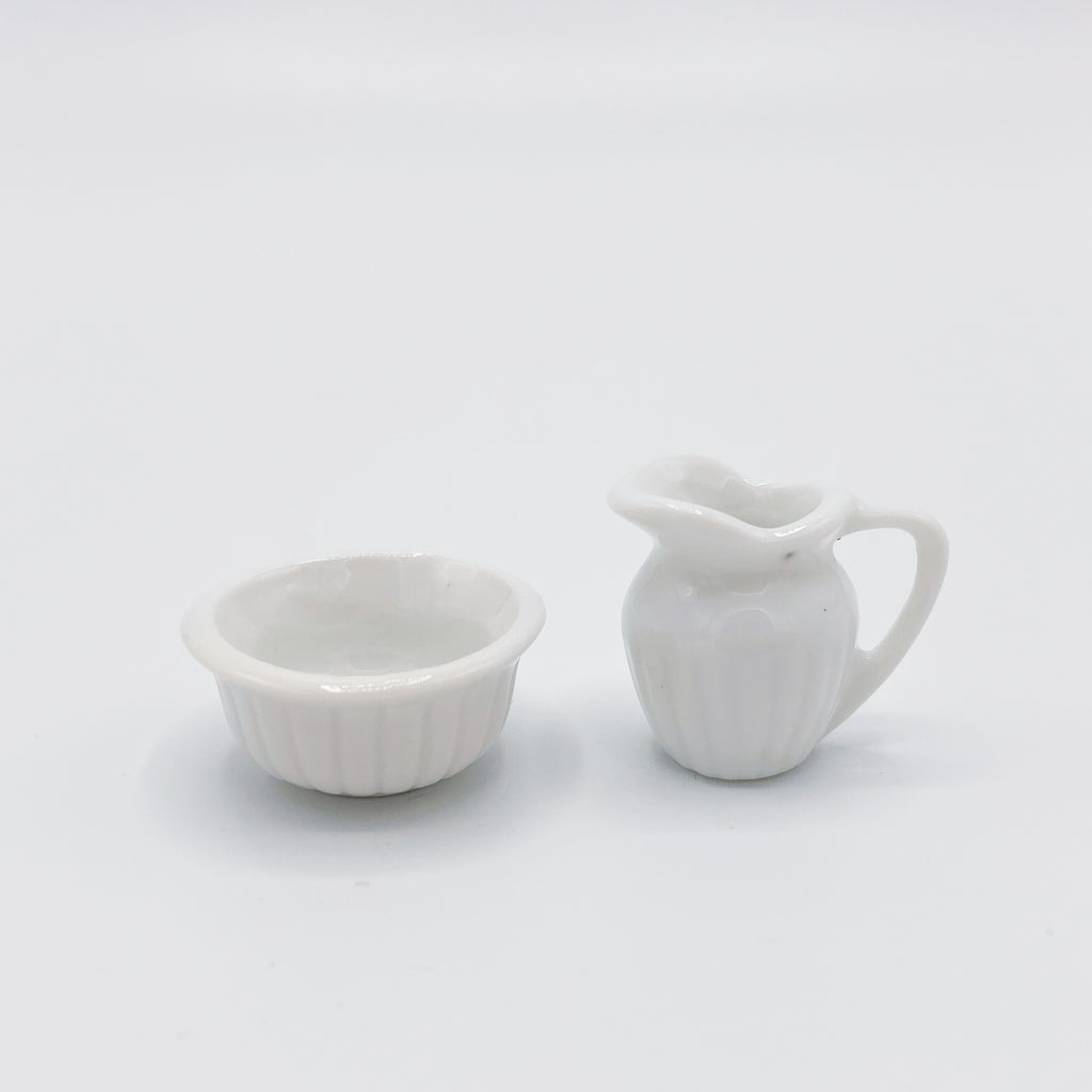 Pitcher and Bowl for Dollhouse - Life In A Dollhouse