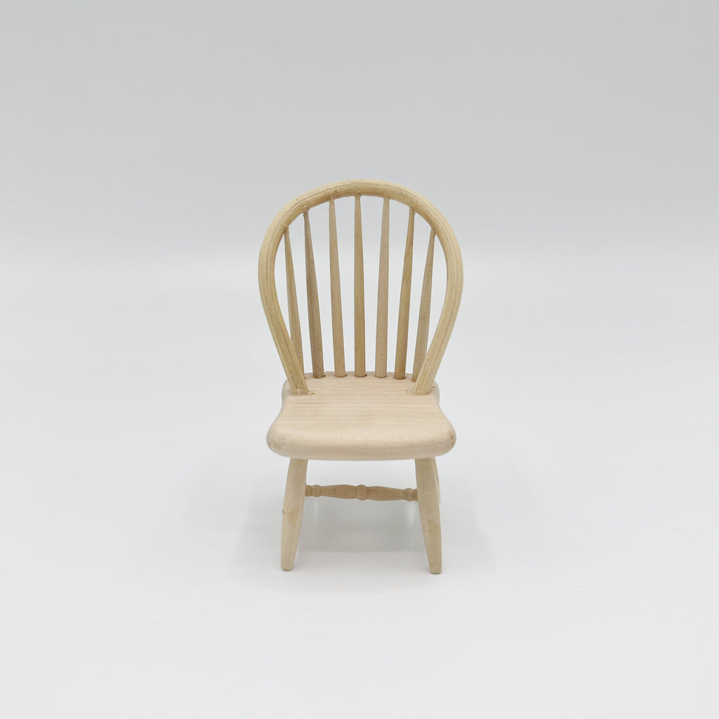 Windsor Dining Chair Unfinished - Dollhouse Miniature