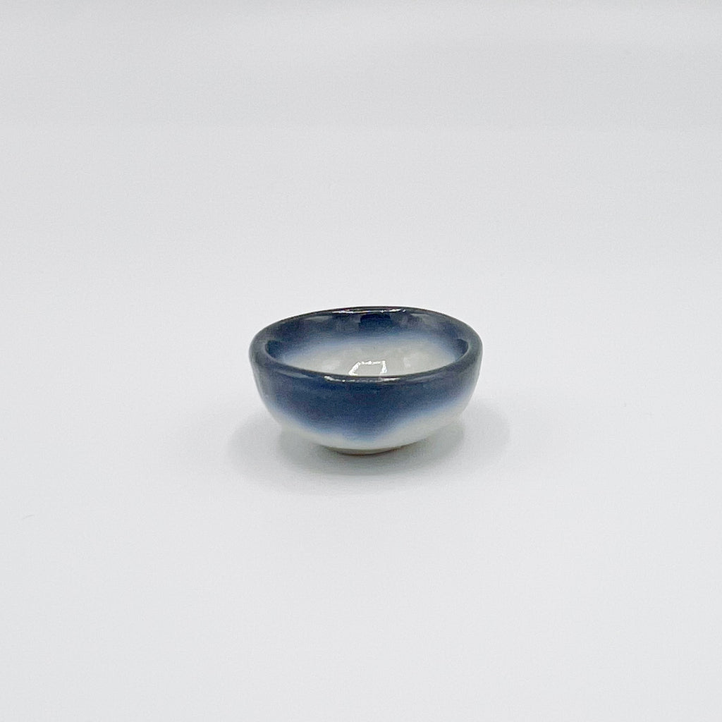 Bowl in Blue and White - Dollhouse Miniature