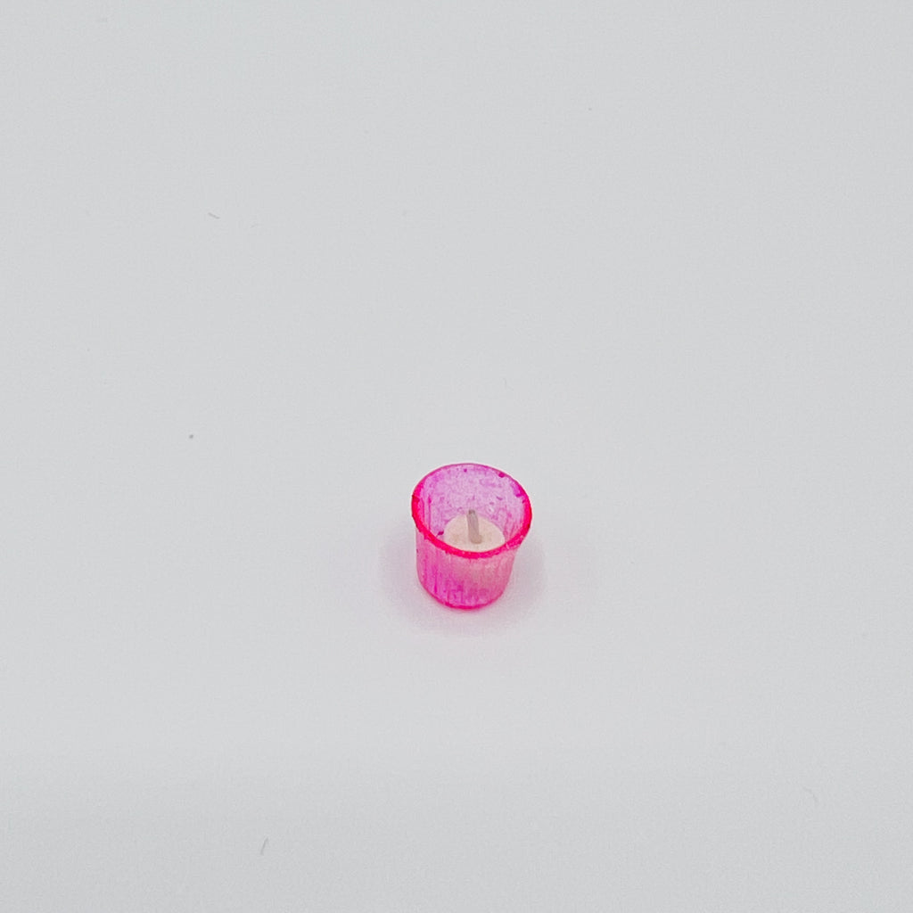 Votive Candle in Pink - Dollhouse Miniature
