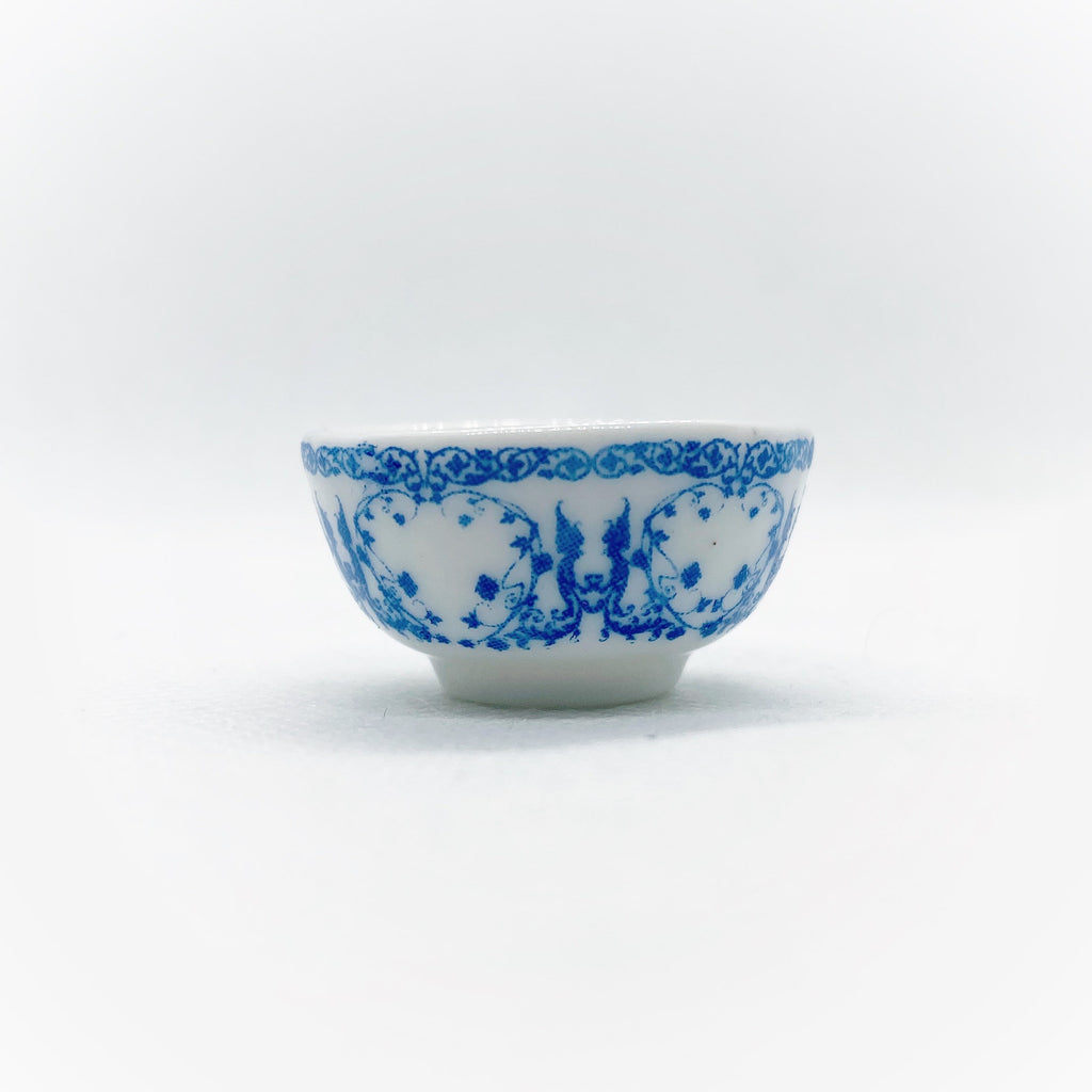 Blue and White Bowl For Dollhouse - Life In A Dollhouse