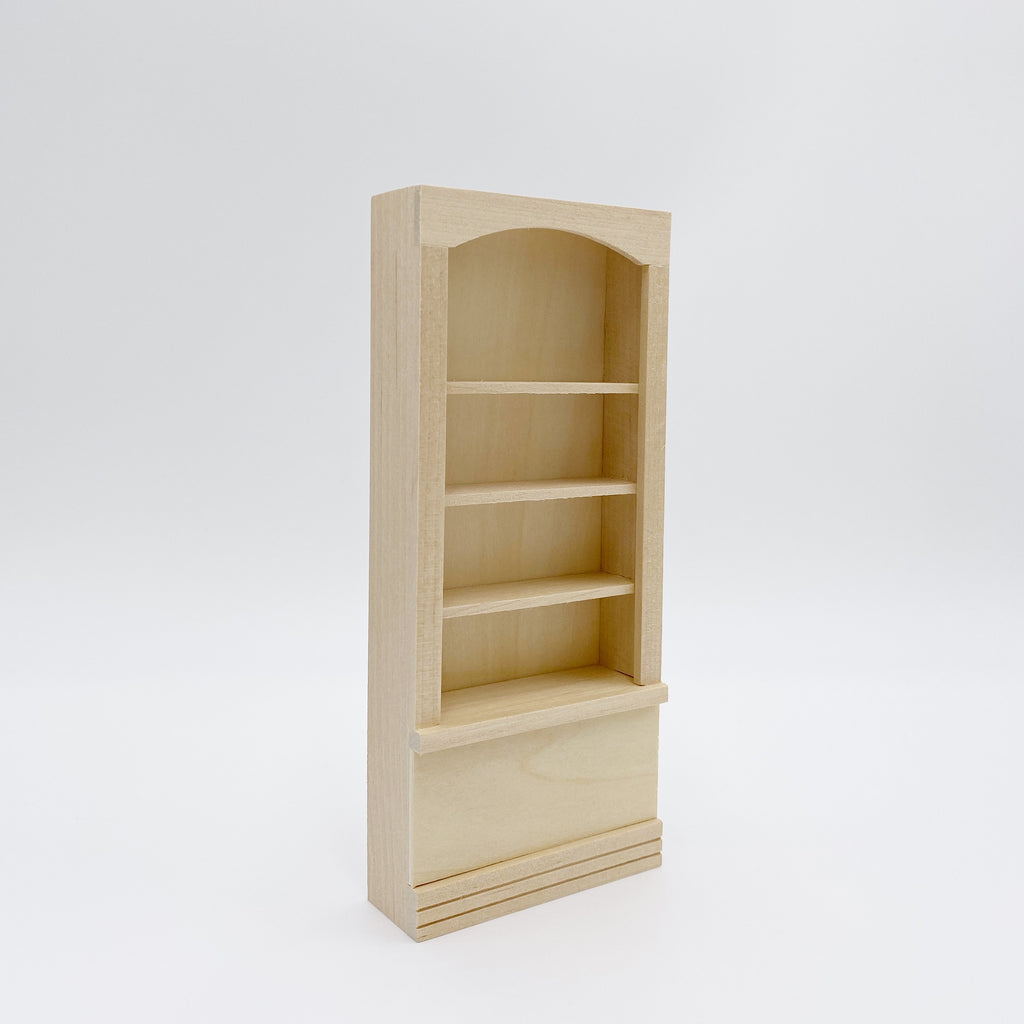 Unfinished Book Shelf For Dollhouse - Life In A Dollhouse