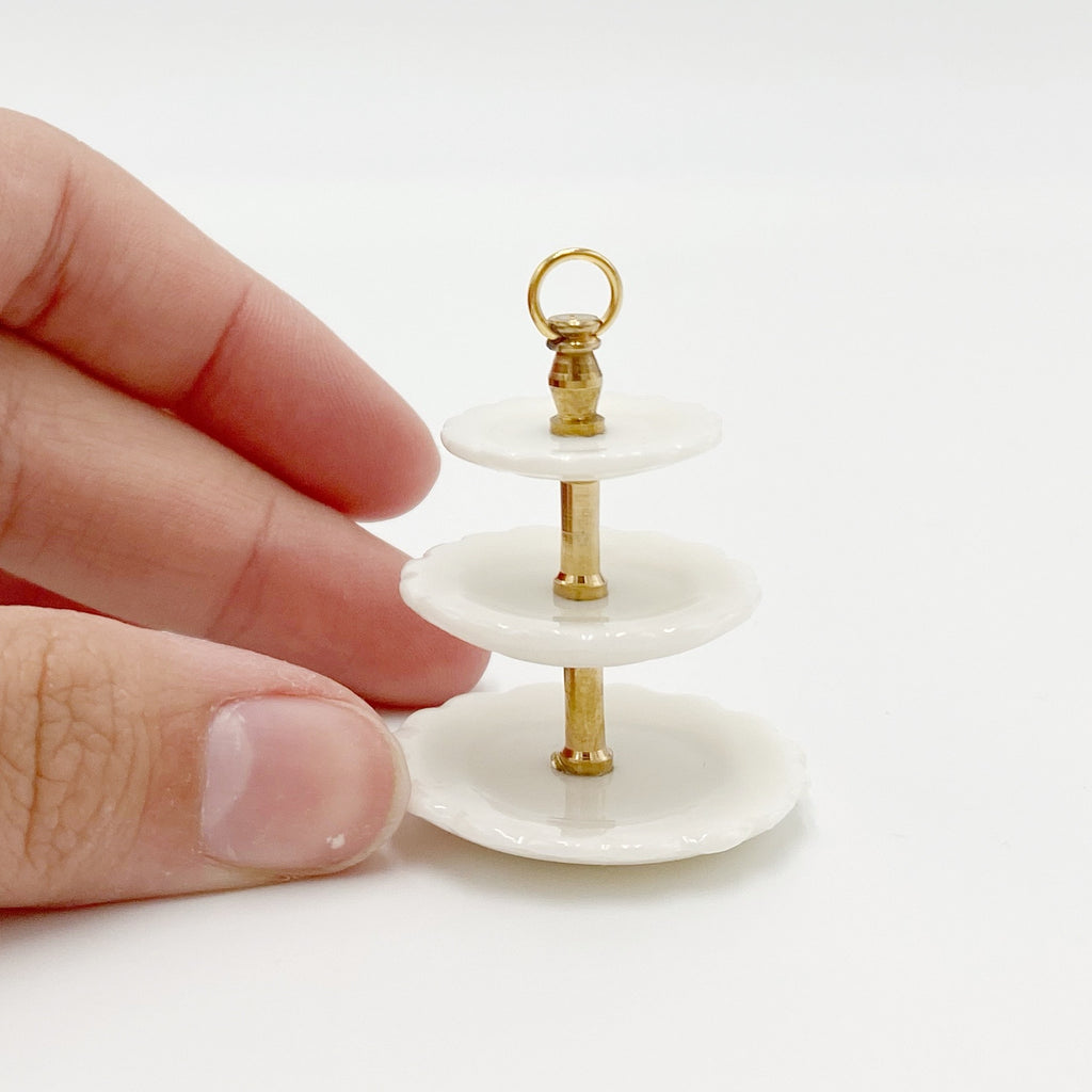 Tiered Cake Stand For Dollhouse - Life In A Dollhouse