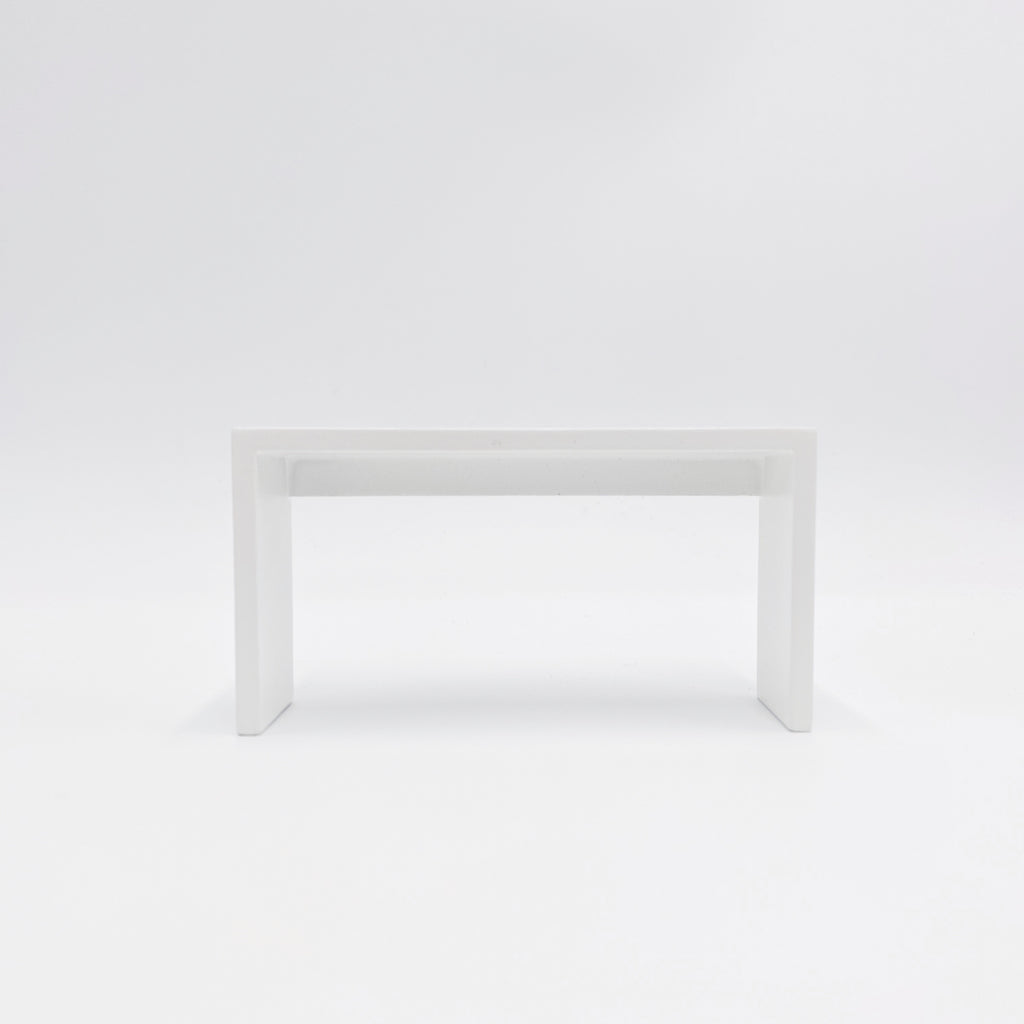 White Console Table For Dollhouse - Life In A Dollhouse