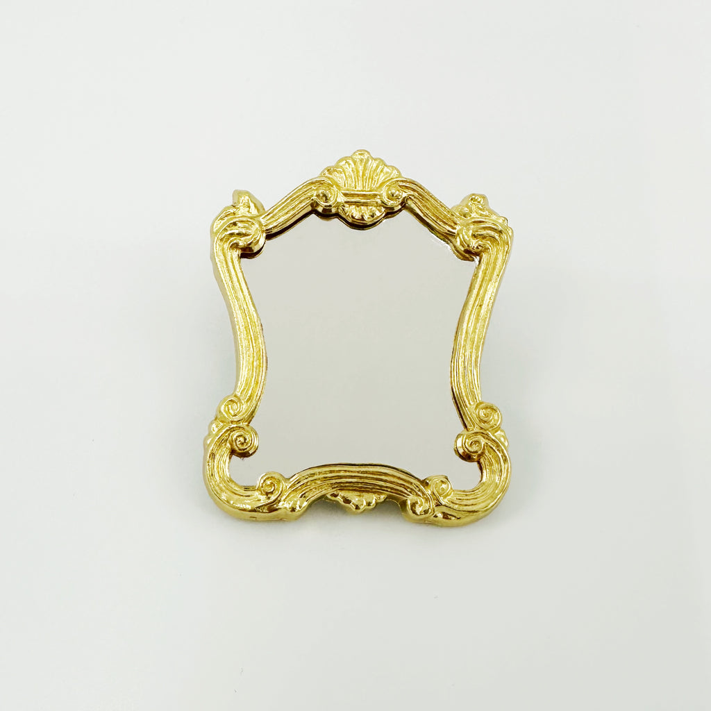 Gold Ornate Mirror for Dollhouse