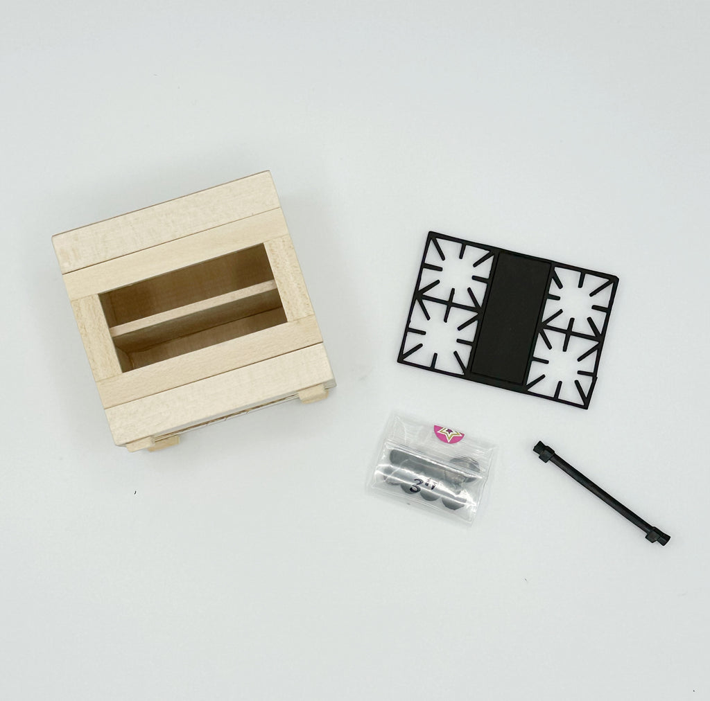 DIY Kit 3'' Dollhouse Range Oven - 1:12 scale by Life In A Dollhouse