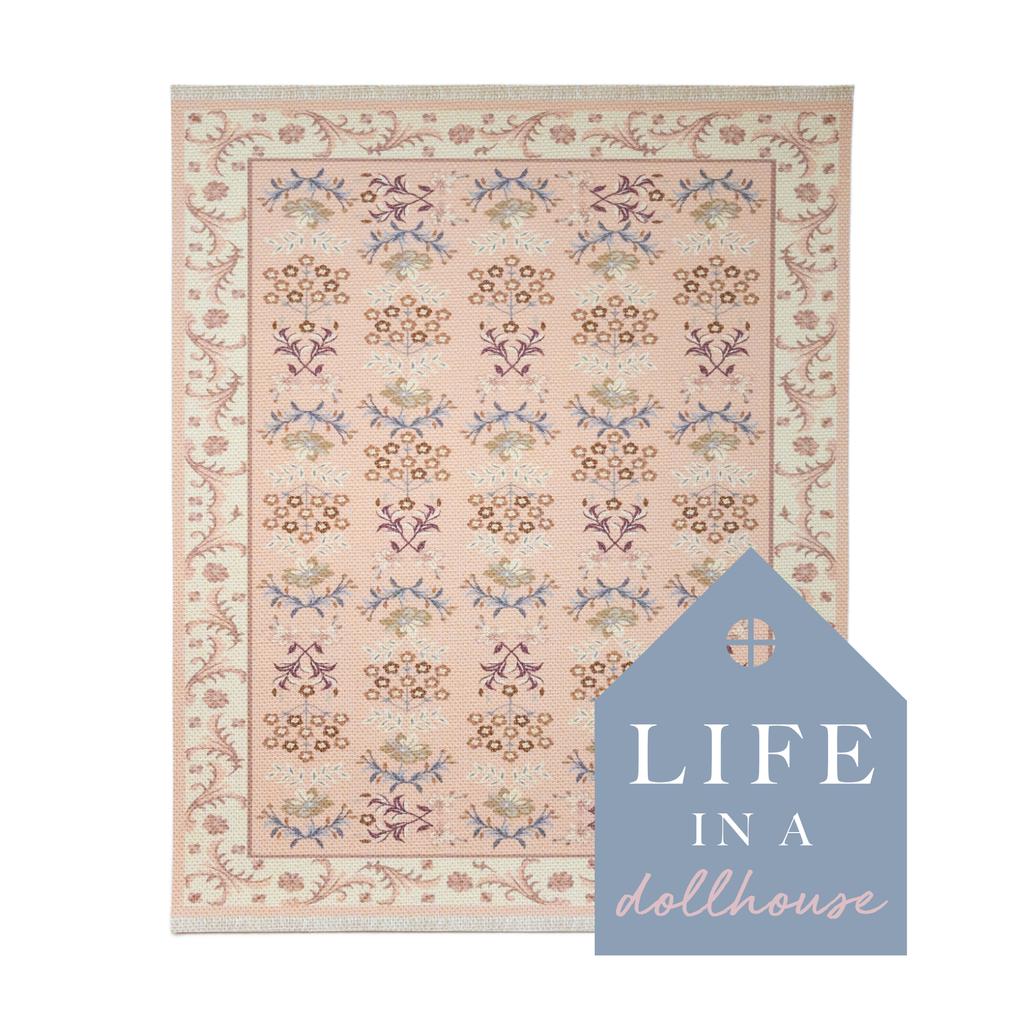 Buttercup Miniature Dollhouse Rug in Spice - 1:12 Scale