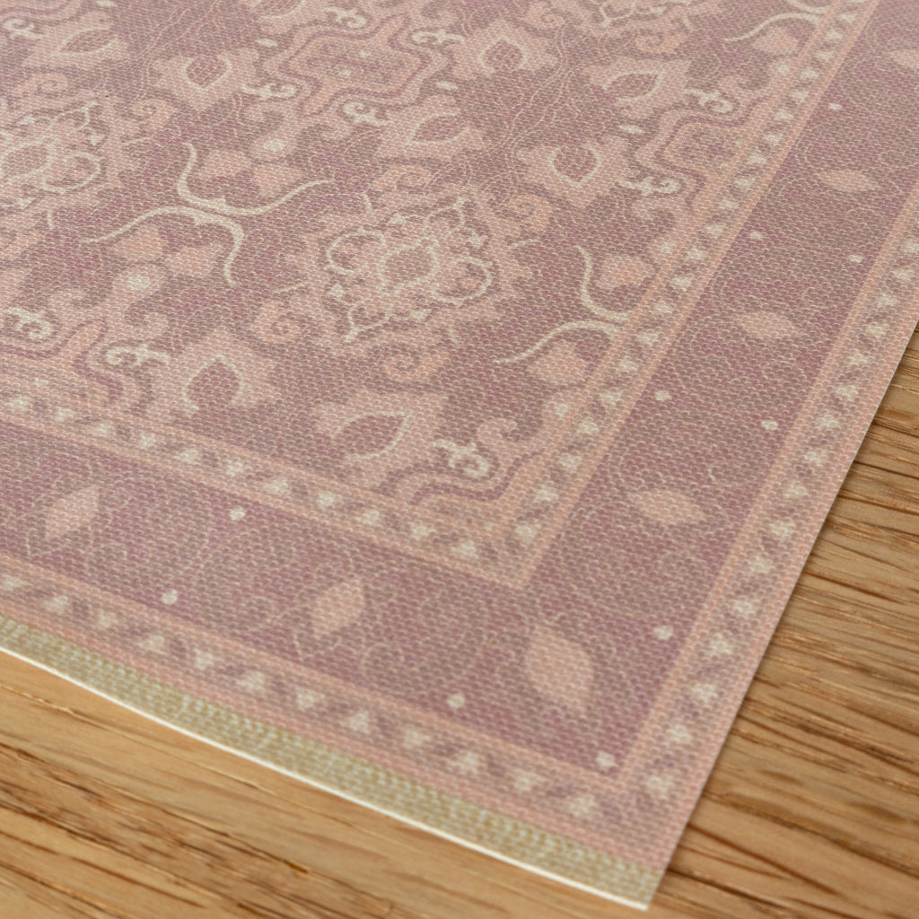 Audrey Miniature Dollhouse Rug in Blush - 1:12 Scale