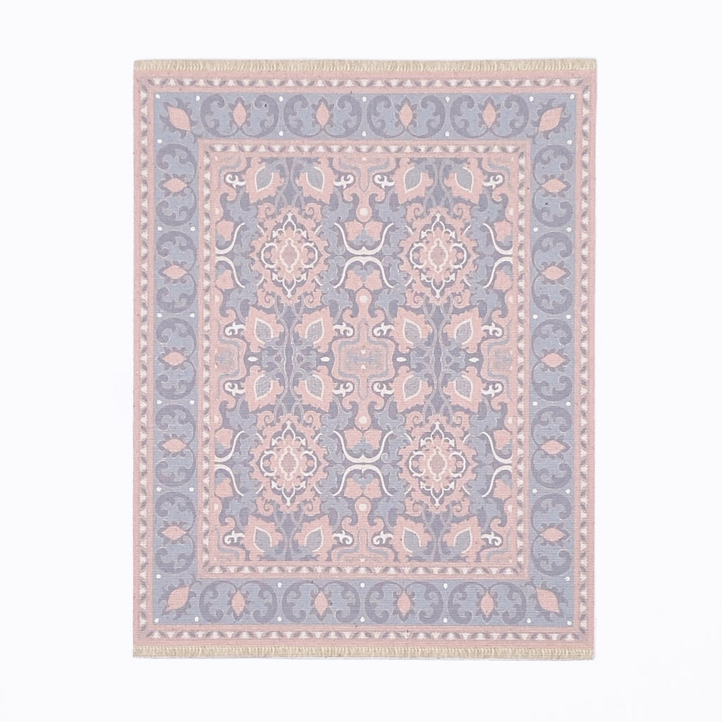 Audrey Dollhouse Rug in Pink and Lavender - Life In A Dollhouse