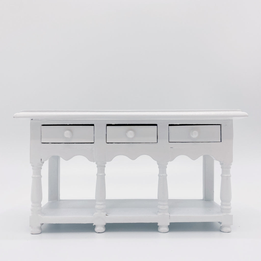 Sideboard in White For Dollhouse - Life In A Dollhouse