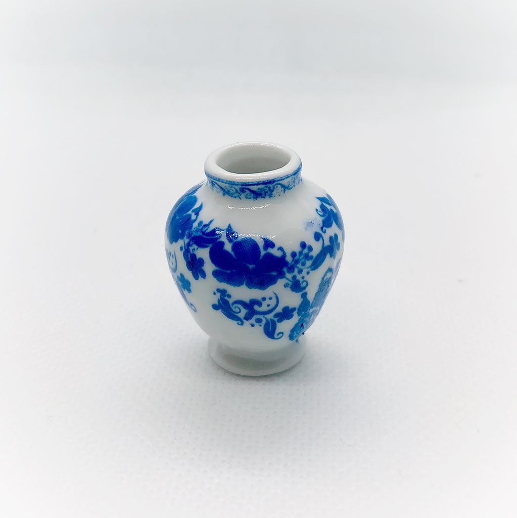 Blue and White Vase - Life In A Dollhouse