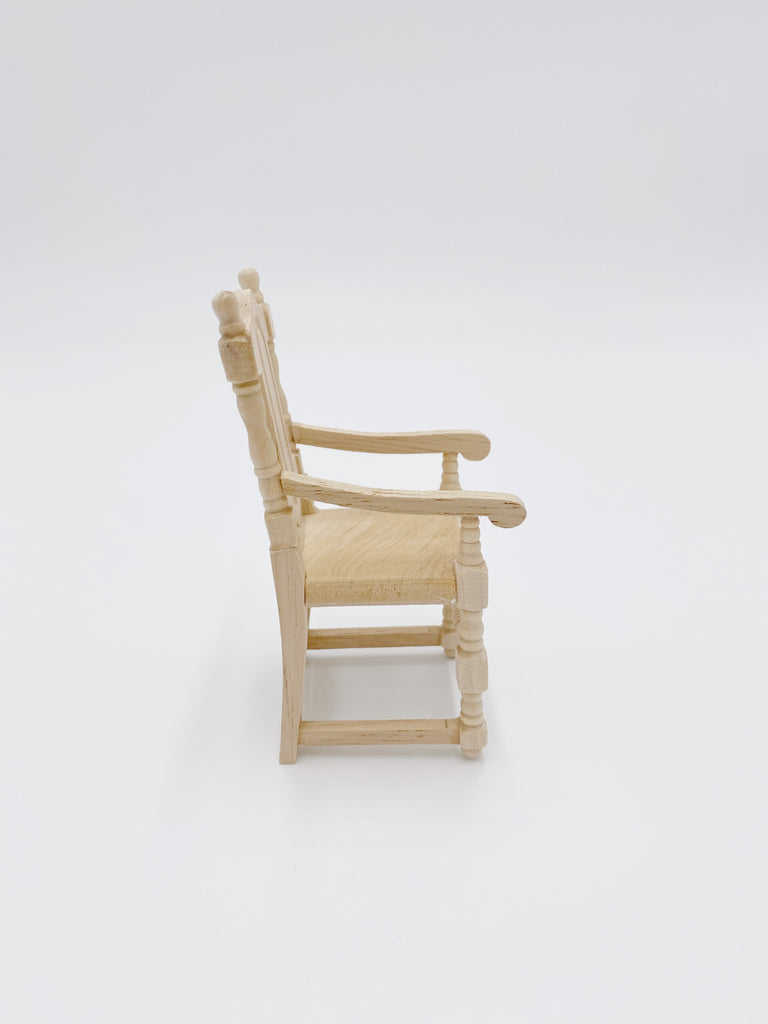 Unfinished Set of Two Carver Chairs For Dollhouse - Life In A Dollhouse