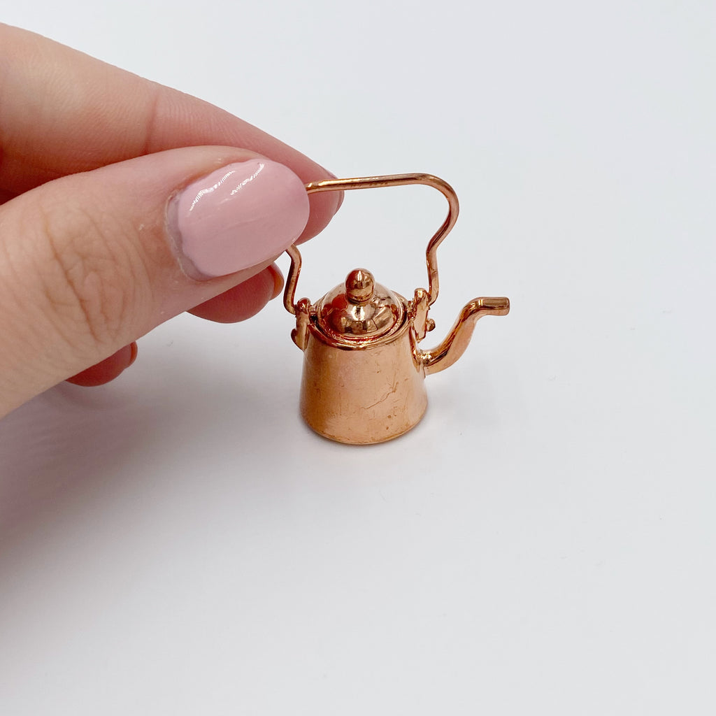 Copper Kettle Pot For Dollhouse - Life In A Dollhouse