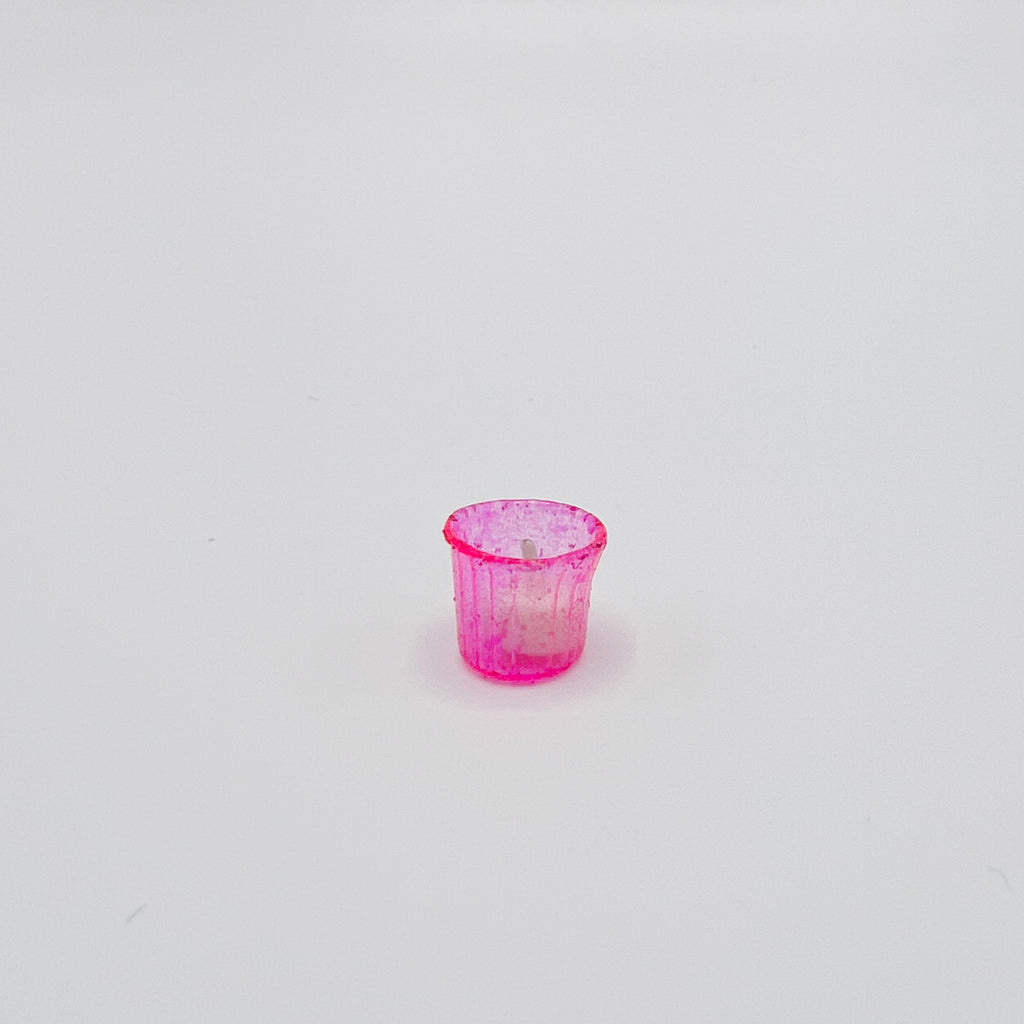 Votive Candle in Pink - Dollhouse Miniature