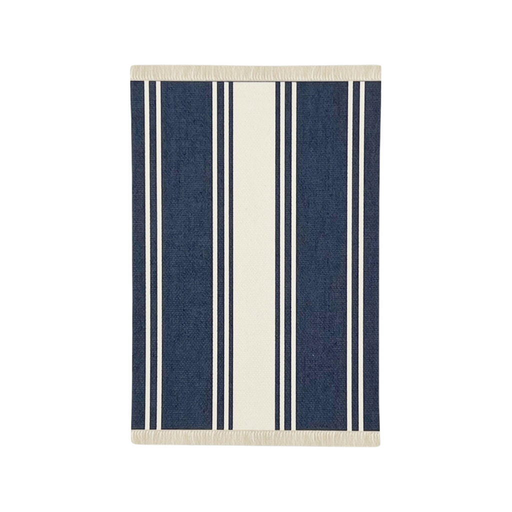 Long Stripe Dollhouse Rug in Navy