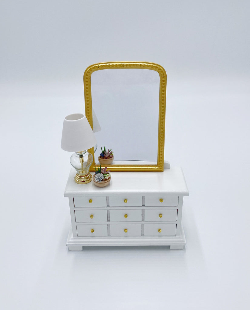 Dresser For Dollhouse, White - Life In A Dollhouse