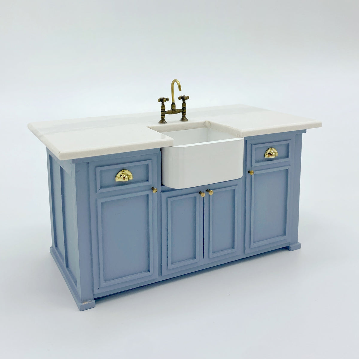 Custom Dollhouse Kitchen Island With Sink - 1:12 scale by Life In A Do ...