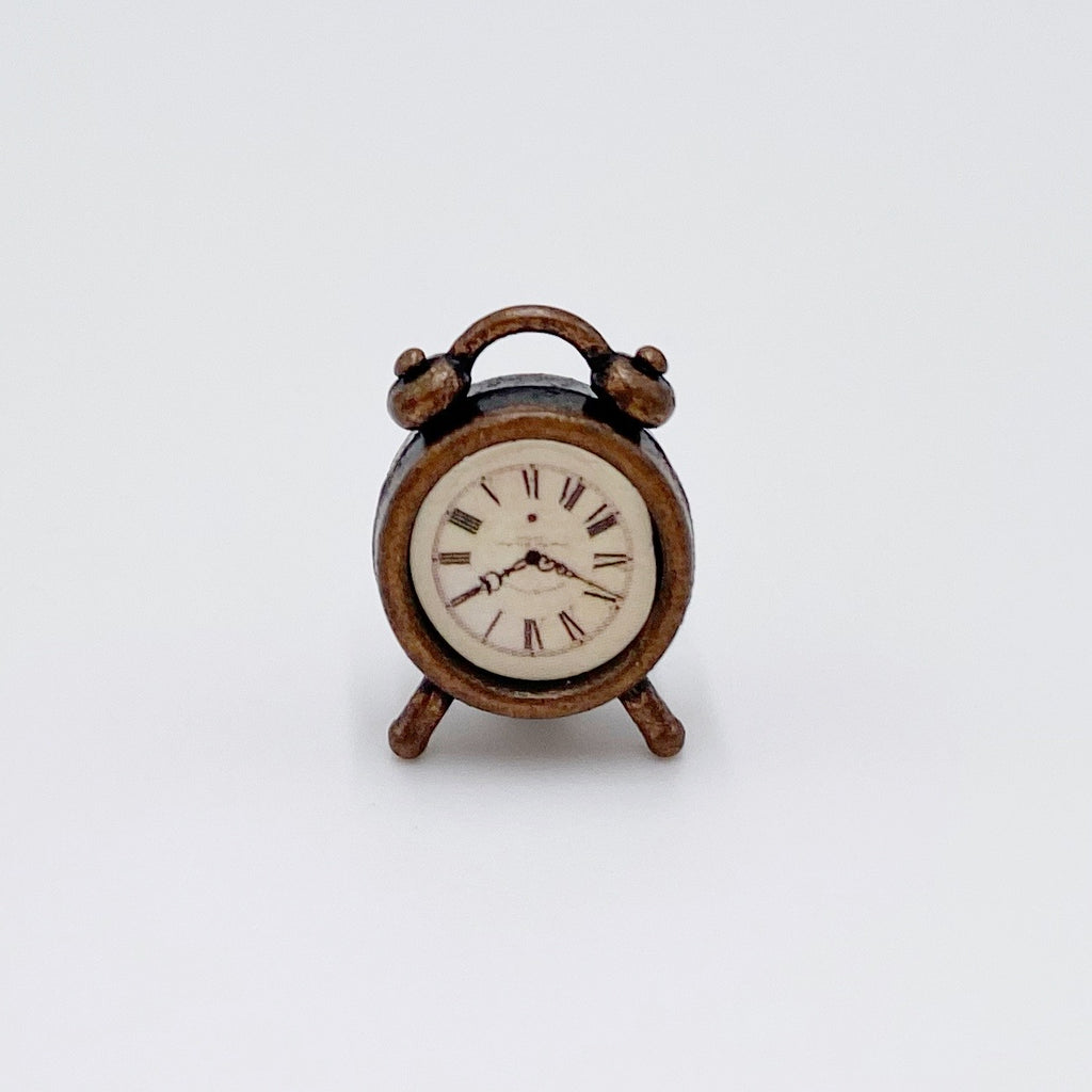 Bronze Clock For Dollhouse - Life In A Dollhouse