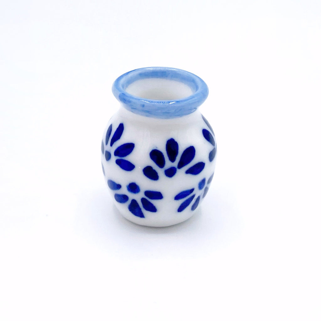 Blue Vase For Dollhouse - Life In A Dollhouse