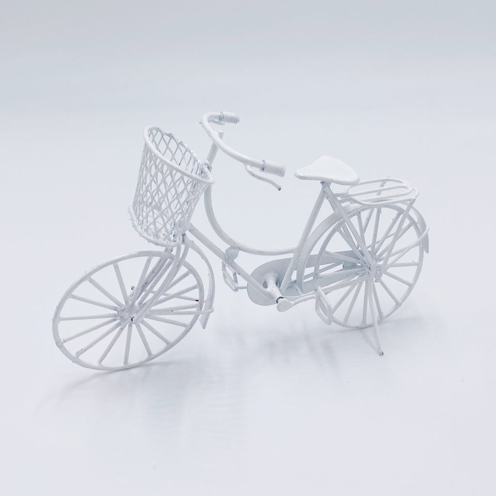 Bike For Dollhouse in White - Life In A Dollhouse