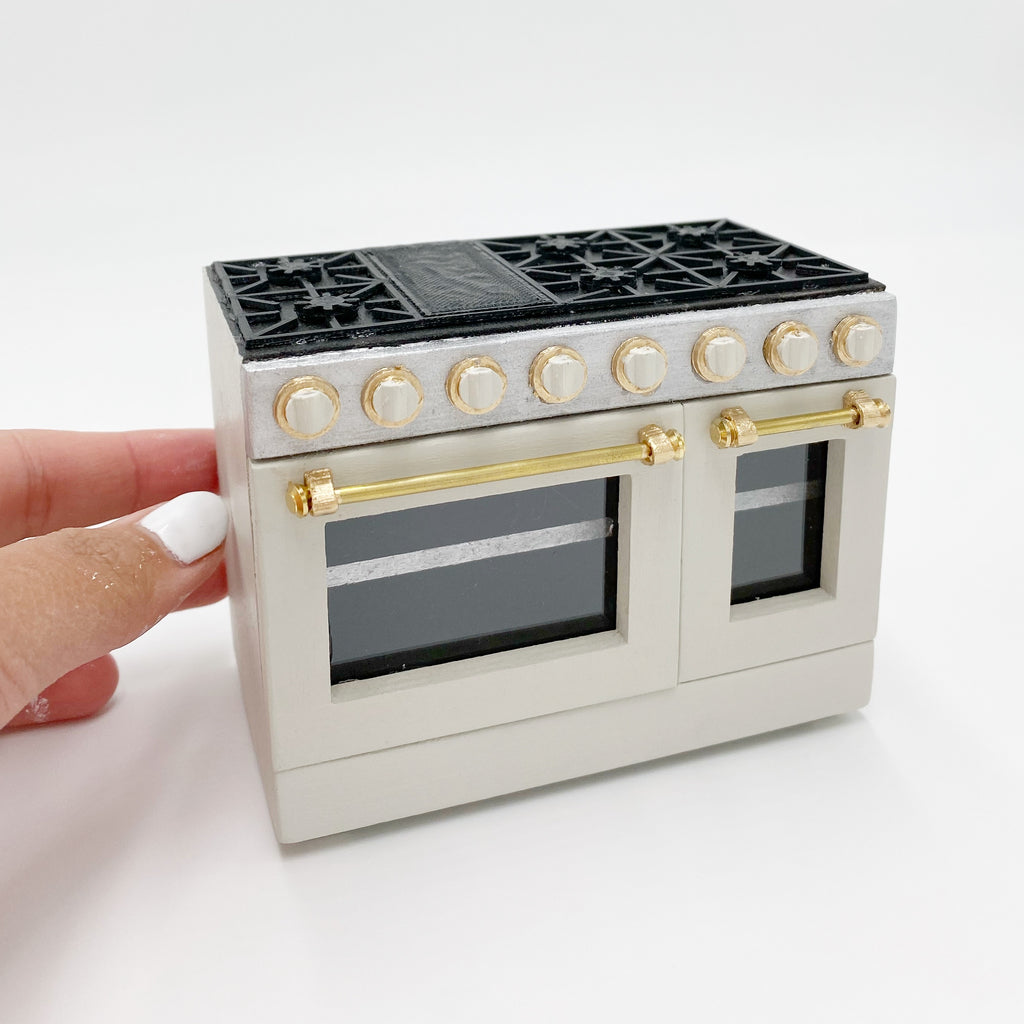 Custom 4'' Dollhouse Range Oven - 1:12 scale by Life In A Dollhouse - Life In A Dollhouse