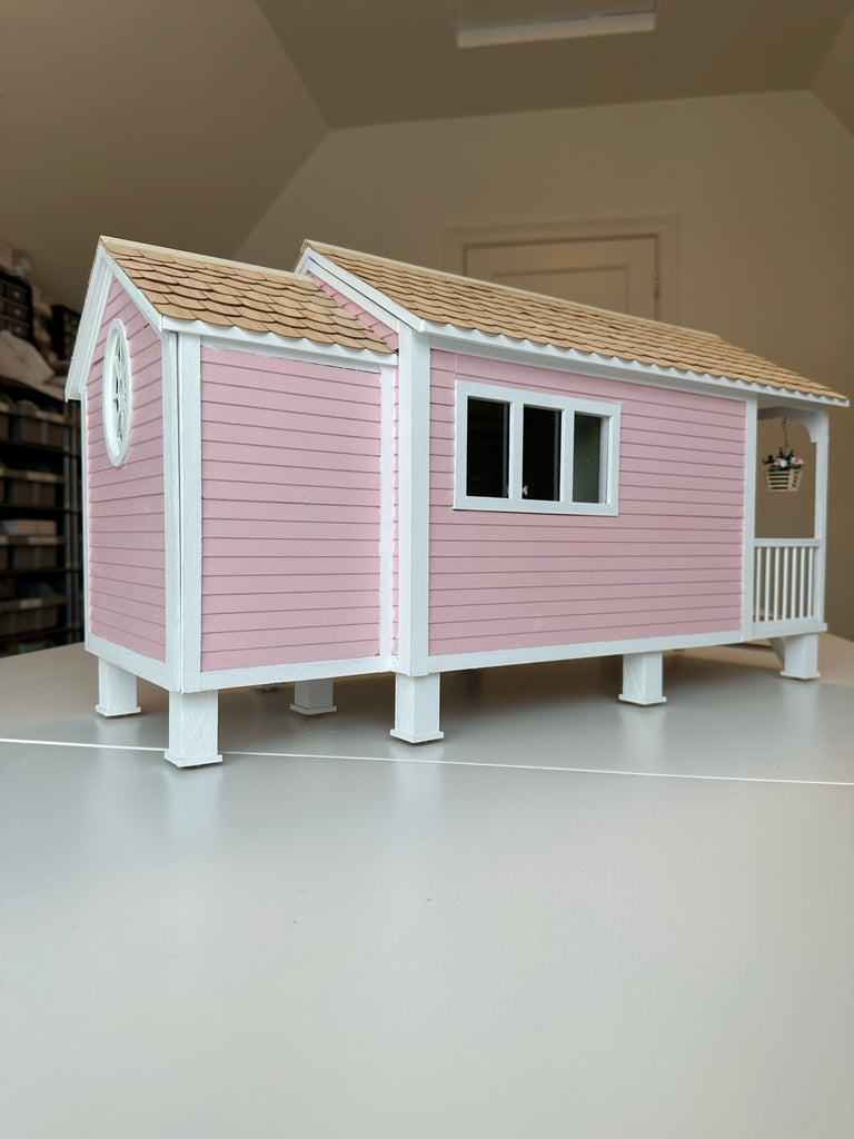 Seaside Tiny Home Dollhouse - ONE OF A KIND
