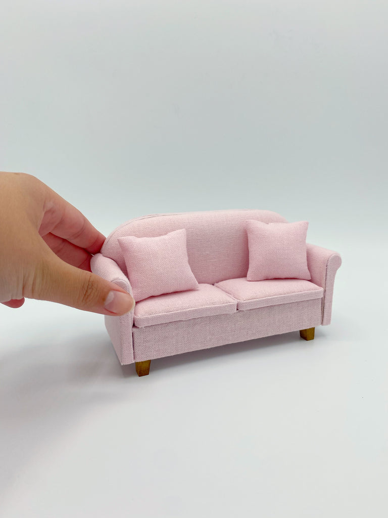 Pink Dollhouse Sofa - Life In A Dollhouse