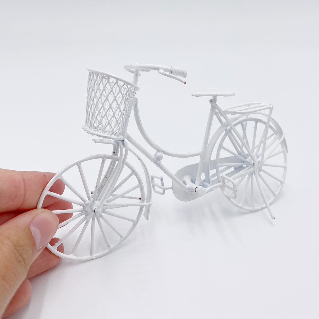 Bike For Dollhouse in White - Life In A Dollhouse