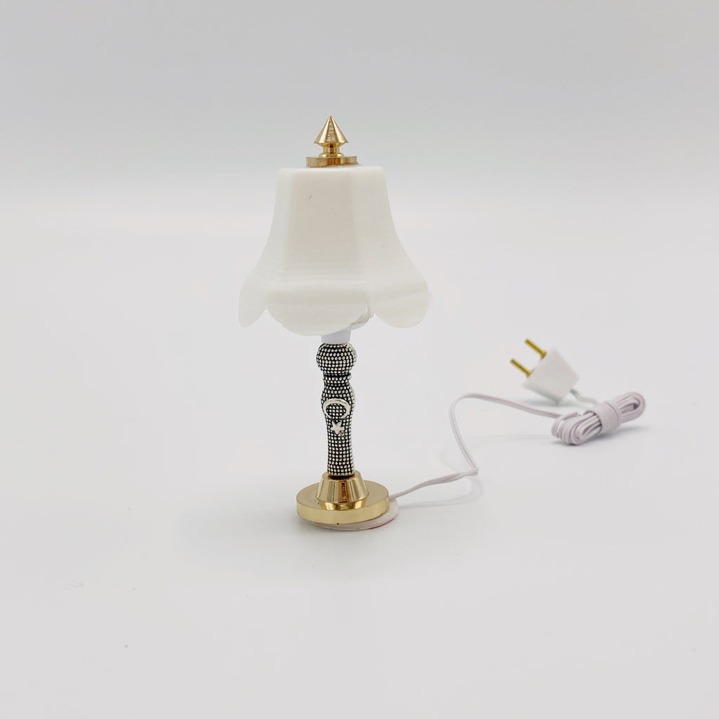 Ornate Table Lamp for Dollhouse - Life In A Dollhouse