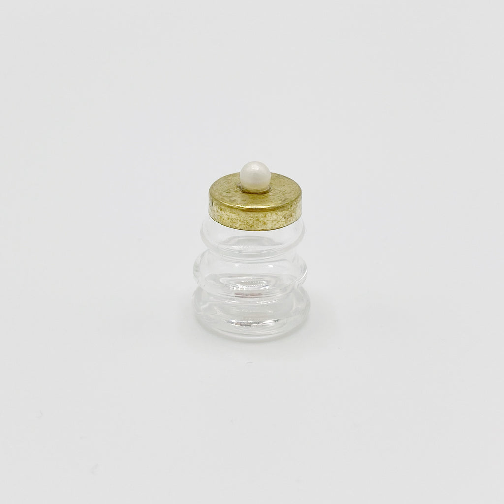 Gold Capped Rigid Glass Jar For Dollhouse - Life In A Dollhouse
