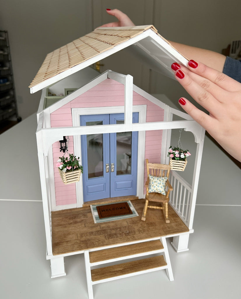 Seaside Tiny Home Dollhouse - ONE OF A KIND